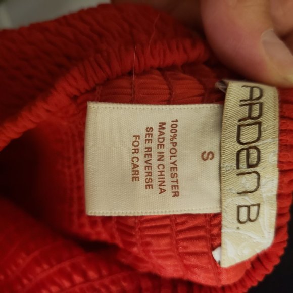 Red Strapless Ruffle Cocktail Dress - Picture 5 of 5